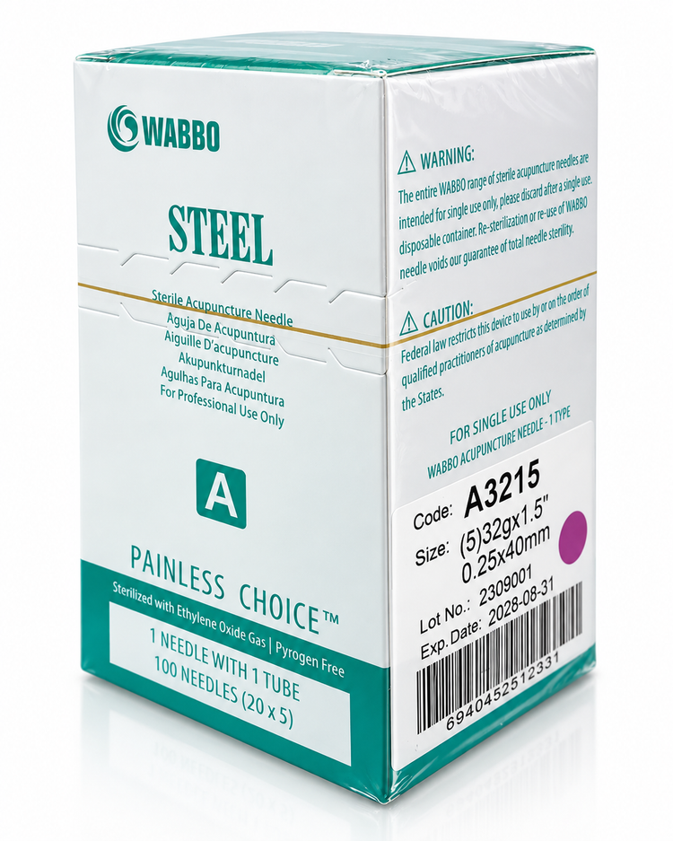 Agujas de Acupuntura Estériles 100 PZAS SST Acero Inoxidable Painless Choice | Uso Profesional