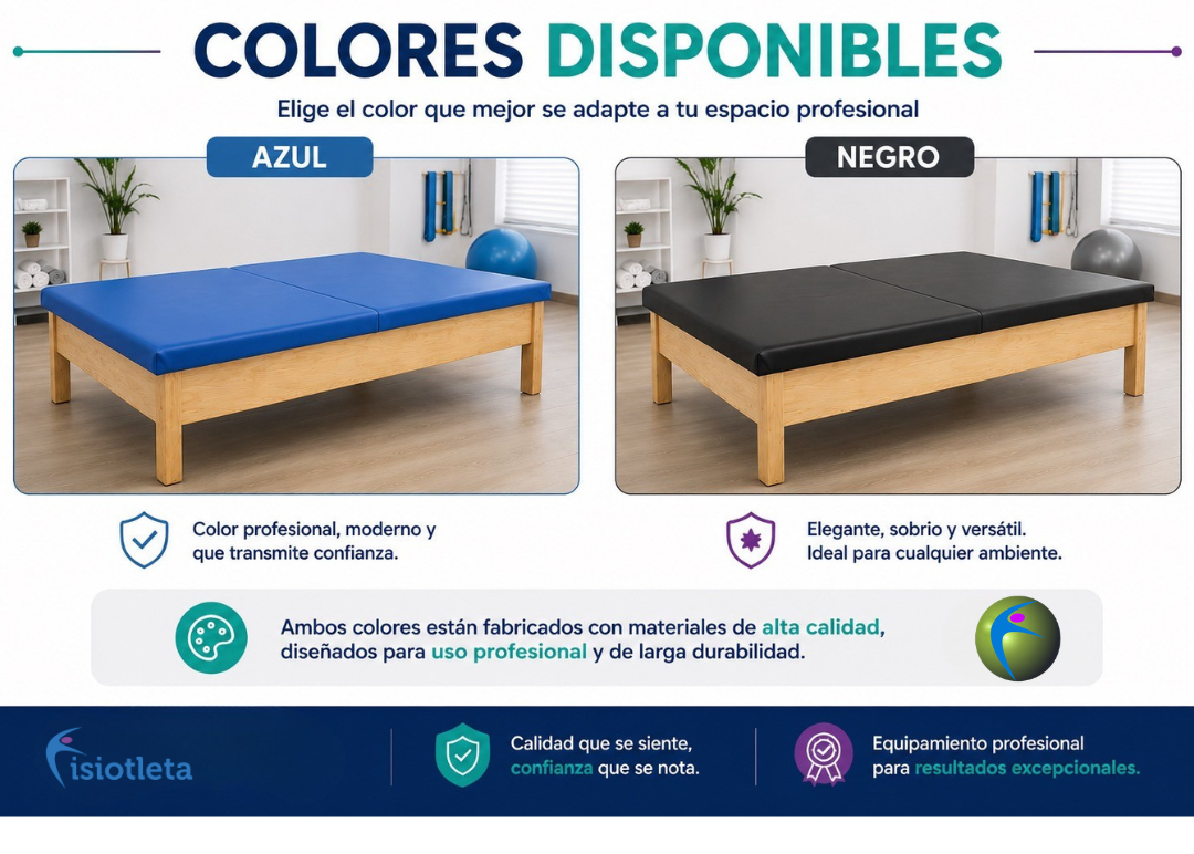 Cama Bobath en consultorio de fisioterapia para rehabilitación terapia Bobath y movilidad asistida