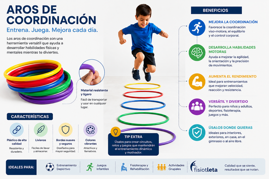 Aros de Entrenamiento Mini Infantil para Agilidad, Coordinación y Juego