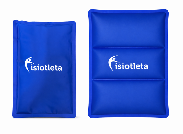 Compresas de Gel FISIOTLETA Frio/Caliente Alivio Terapéutico Profesional Diferentes Tamaños Nunca Se Congela