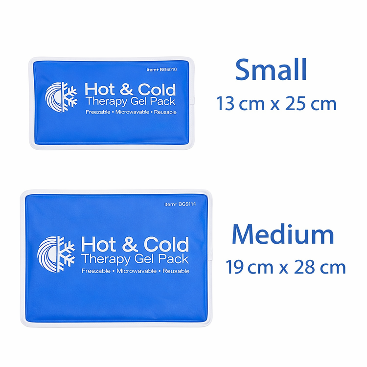 Compresa de Gel Frio Caliente Diferentes Tamaños Nunca Se Congela