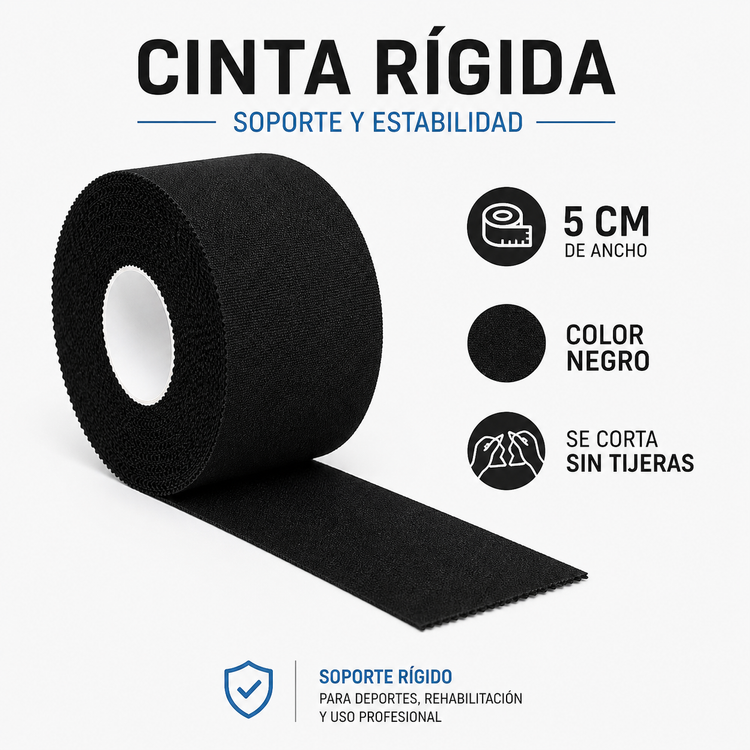 Vendaje Funcional Rigido 5 CM Cinta Adhesiva Deportiva Sport