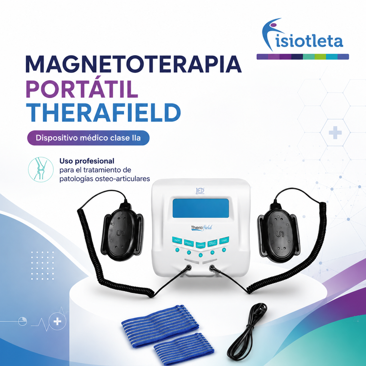 Equipo de Magnetoterapia Portátil Therafield Profesional con 2 Aplicadores
