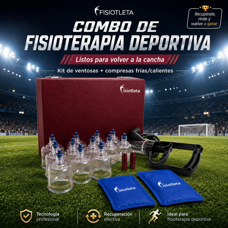 Kit Recuperación Pro Ventosas + Compresas Frío/Calor