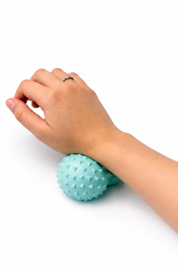 Pelota de Masaje Doble tipo Cacahuate para Liberación Miofascial  Balón para Fascia, Fisioterapia, Espalda, Cuello y Recuperación Muscular