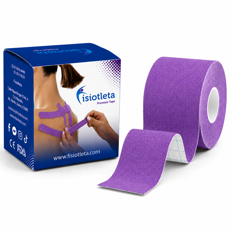 Vendaje Neuromuscular 5 cm, Kinesiotape, Cinta Kinesiológica 5 cm, Tape Neuromuscular de Algodón I