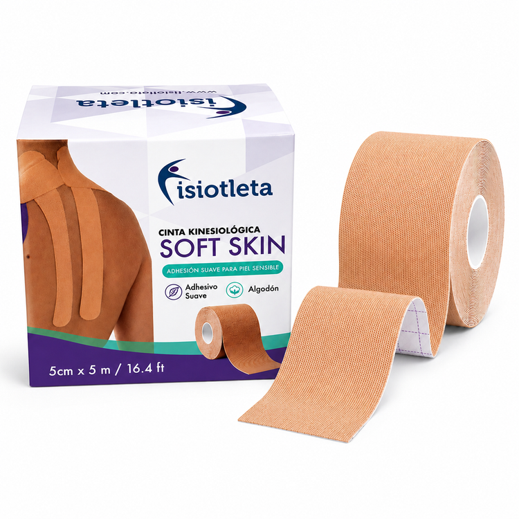 CINTA KINESIOLOGICA SOFT SKIN PARA PIEL SENSIBLE