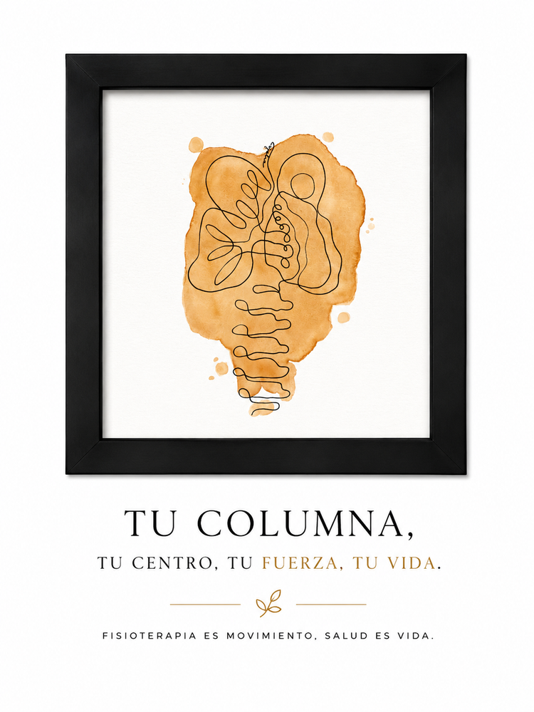 Colección El arte de cuidar tu cuerpo Cuadros Anatómicos para consultorio de Fisioterapia Diseño Único y Exclusivo