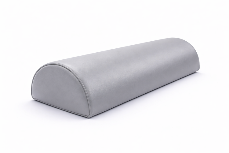 Medio Cilindro de Rehabilitación Fisiotleta 60 cm – Soporte Terapéutico para Fisioterapia Cojín de Apoyo de Cabeza y Piernas