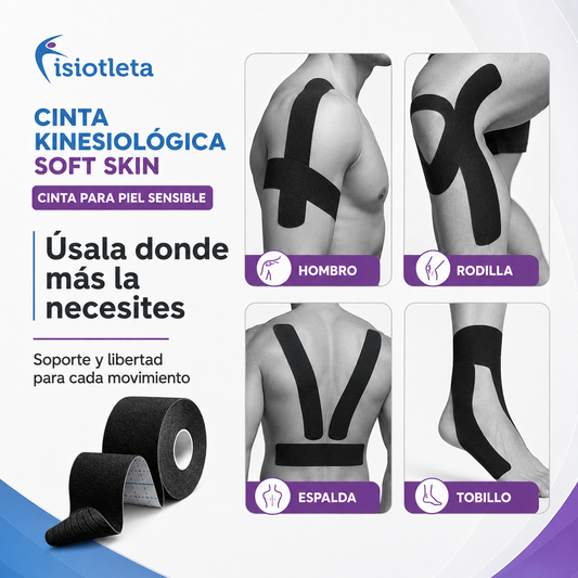 CINTA KINESIOLOGICA SOFT SKIN PARA PIEL SENSIBLE
