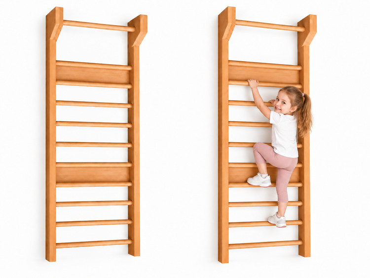 Barras Suecas de Madera o Espalderas para Rehabilitación Fisioterapia
