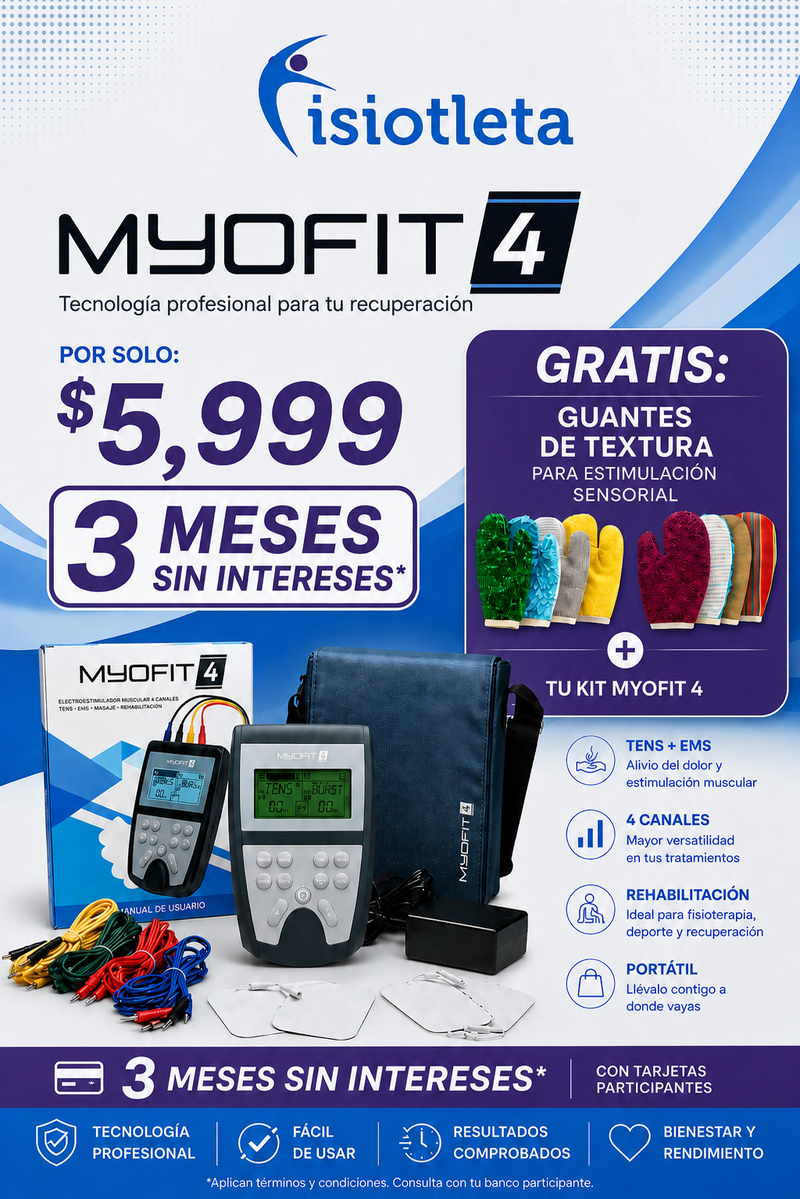Kit Myofit 4 + Guantes Sensoriales Fisiotleta ¡GRATIS!
