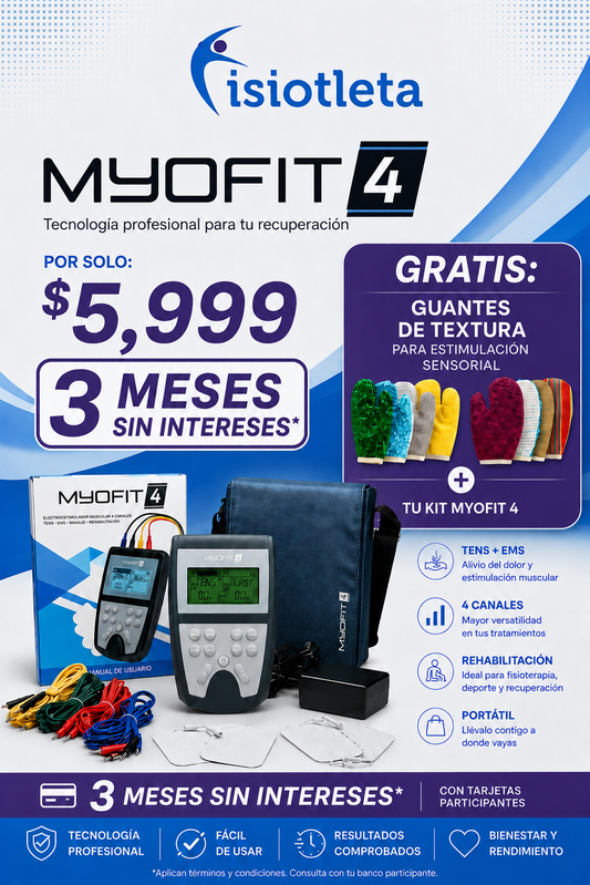 Kit Myofit 4 + Guantes Sensoriales Fisiotleta ¡GRATIS!