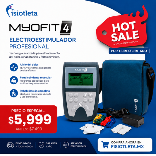 Myofit 4 Electroestimulador Entrenamiento, Rehabilitación y Terapia