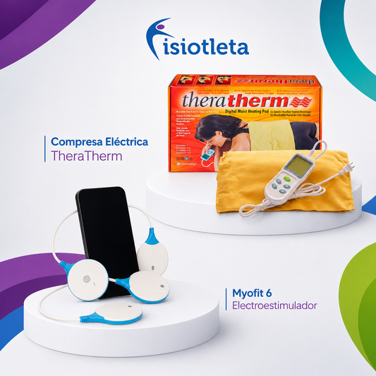 Myofit 6 Electroestimulador + Compresa Eléctrica Theratherm para rehabilitación terapia y deporte