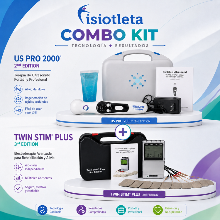 US Pro 2000 2nd Edition + Twin Stim Plus 3ra Edición  Terapia Profesional de Ultrasonido y Electroestimulación