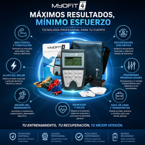 Myofit 4 Electroestimulador Entrenamiento, Rehabilitación y Terapia ...
