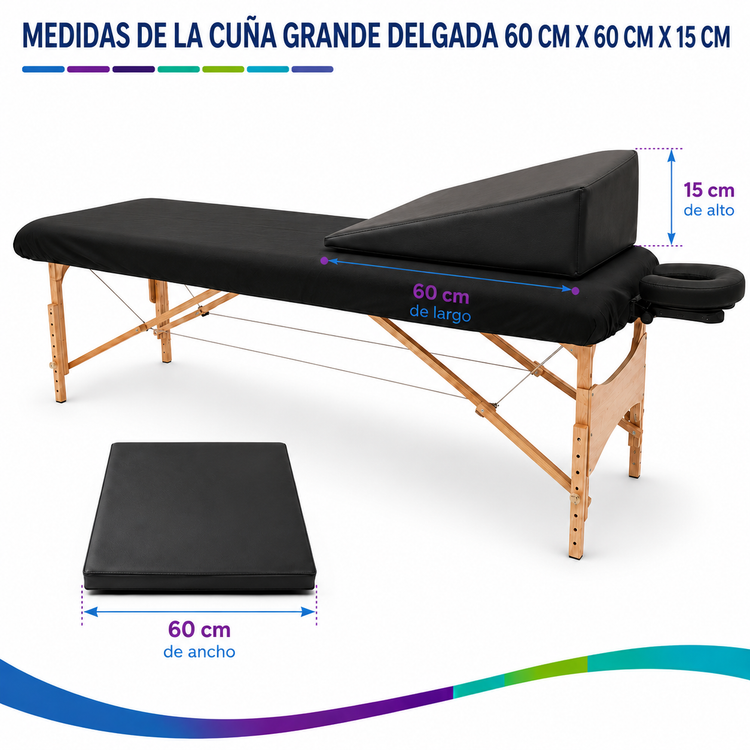 Cuña Para Terapia Osteopatía Cojín de Apoyo de Cabeza y Piernas