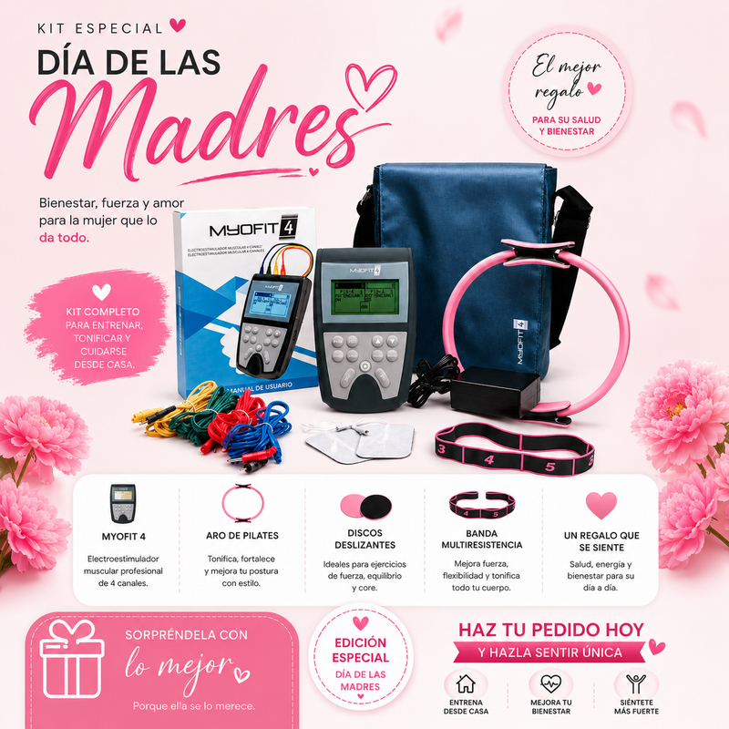 Kit Día De Las Madres Bienestar Y Ejercicio Con Myofit 4 Aro De Pilates Banda De Resistencia Y Discos Deslizantes Para Entrenamiento Recuperación Y Tonificación En Casa