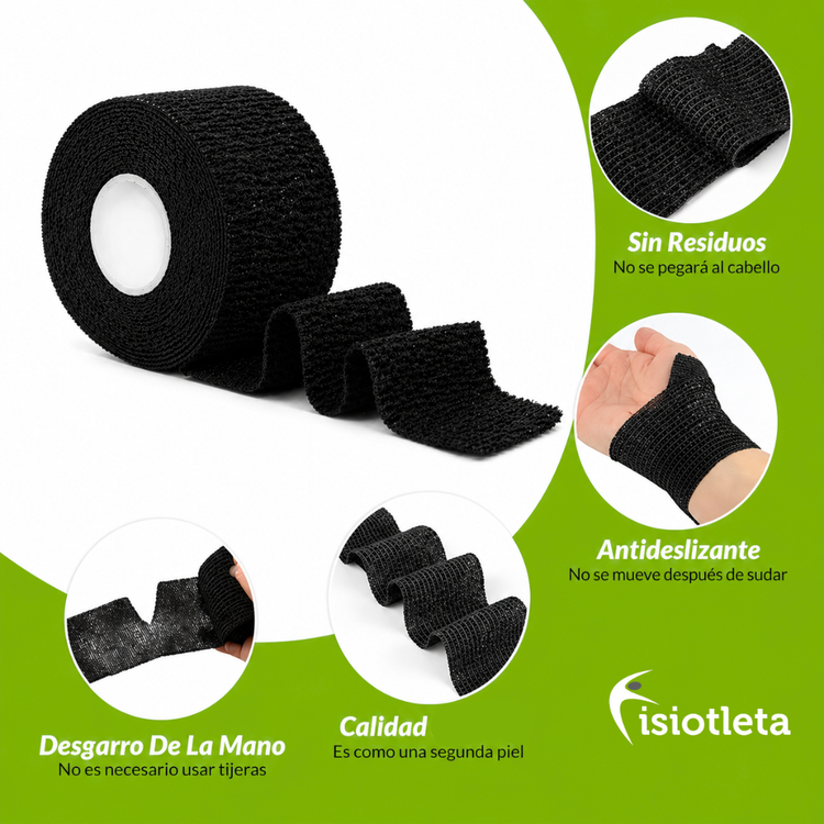 Cinta Adhesiva Elástica Tear Light Tape para fijación y Soporte 3.8 cm/5 cm