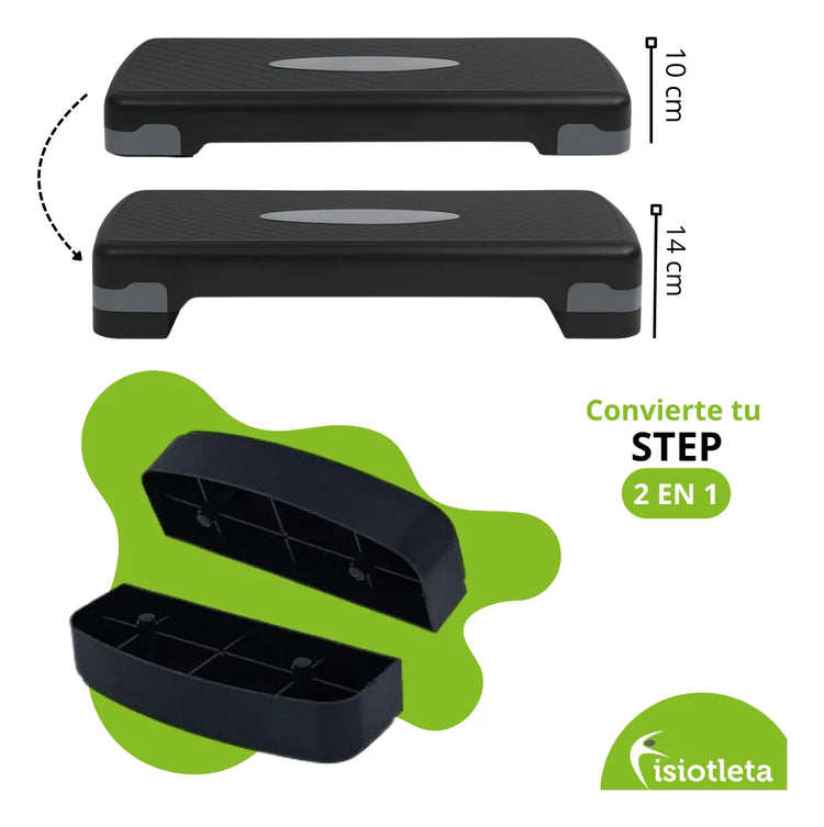Step o Escalón para Ejercicios Aerobics 2 niveles