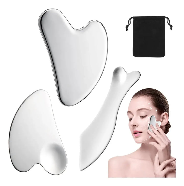 Kit Gua Sha 3 Piezas Relajación, Belleza y Bienestar en Cada Masaje
