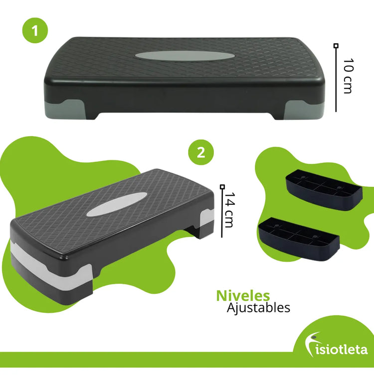 Step o Escalón para Ejercicios Aerobics 2 niveles