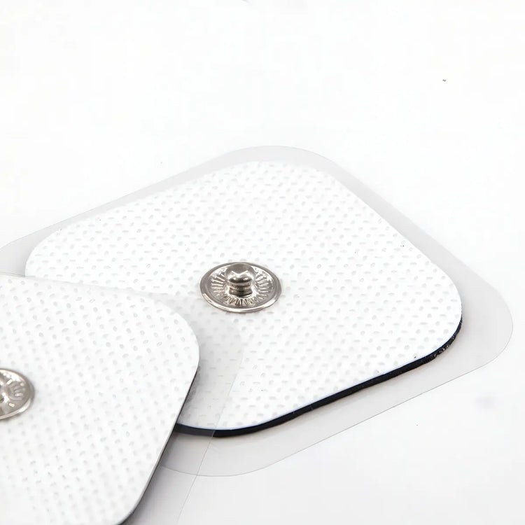 Par de Electrodos 5x5 de Botón para Electroestimulación TENS/EMS Fisioterapia Uso terapéutico