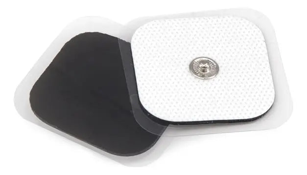 Par de Electrodos 5x5 de Botón para Electroestimulación TENS/EMS Fisioterapia Uso terapéutico