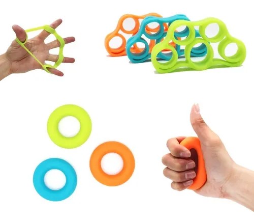 Kit 12 Piezas Bandas Elásticas de Resistencia para Fortalecer Dedos y Manos