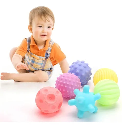 Pelotas Sensoriales con Textura – Pack Multicolor para Estimulación con Sonido