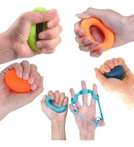 Kit 12 Piezas Bandas Elásticas de Resistencia para Fortalecer Dedos y Manos