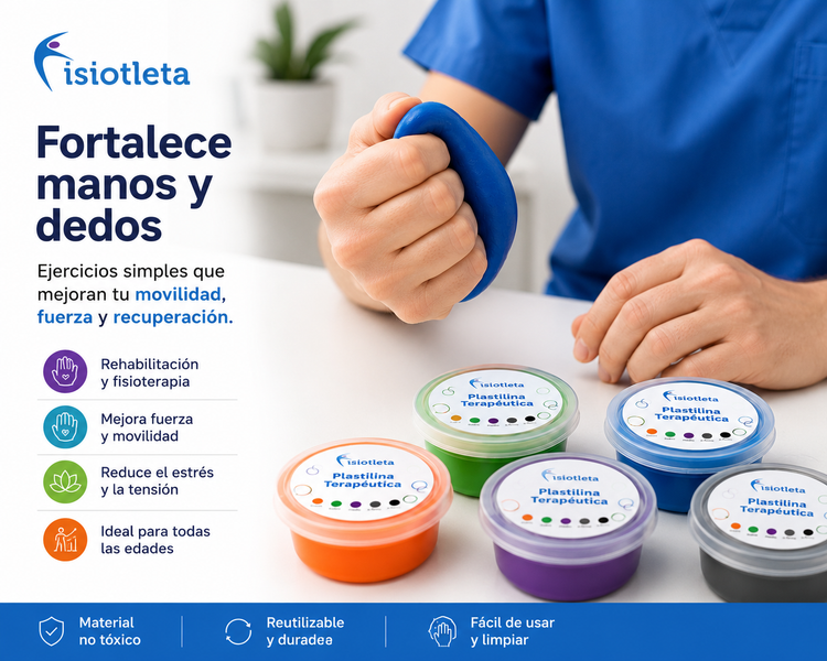 Plastilina Terapéutica para Rehabilitación de Manos y Dedos | Fortalecimiento y Ejercicio Sensorial