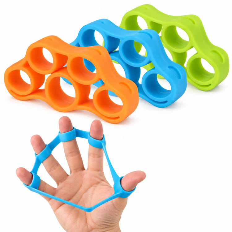 Kit 6 Piezas Ejercitadores de Mano y Dedos para Fortalecer Agarre