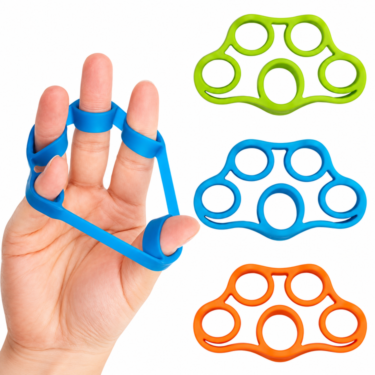 Kit 6 Piezas Ejercitadores de Mano y Dedos para Fortalecer Agarre