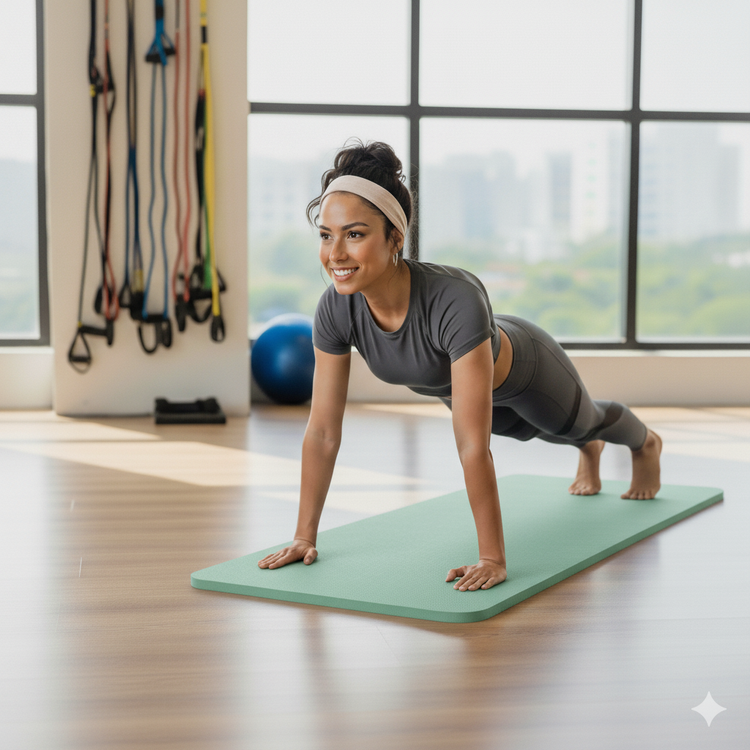 Tapete Mat de 1.5CM de grosor Yoga Pilates Crossfit Cardio Fisiotleta