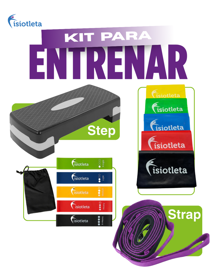 Kit de Entrenamiento - Step + Bandas abiertas + Bandas cerradas