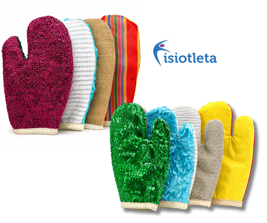 Guantes de Texturas Rugosas Sensoriales Multitextura para Adultos Estimulación Cognitiva y Sensorial