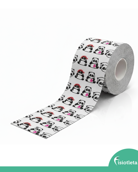 Cinta Kinesiologica Fisiotleta con diseño de Pandas