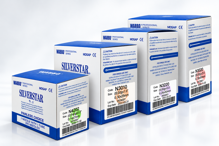 Agujas Silverstar para Acupuntura y Punción Seca Caja con 200 Agujas