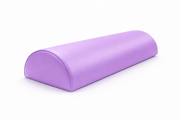 Medio Cilindro de Rehabilitación Fisiotleta 60 cm – Soporte Terapéutico para Fisioterapia Cojín de Apoyo de Cabeza y Piernas