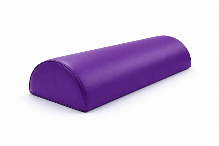 Medio Cilindro de Rehabilitación Fisiotleta 60 cm – Soporte Terapéutico para Fisioterapia Cojín de Apoyo de Cabeza y Piernas