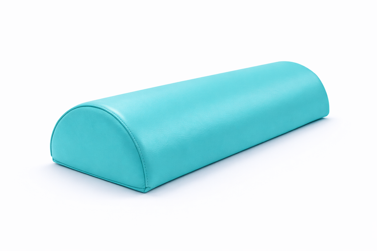 Medio Cilindro de Rehabilitación Fisiotleta 60 cm – Soporte Terapéutico para Fisioterapia Cojín de Apoyo de Cabeza y Piernas