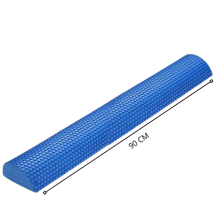 Rodillo de Masaje EVA 90 cm Medio Cilindro Tronco Propioceptivo Yoga, Pilates y Liberación Miofascial