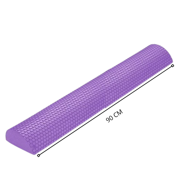 Rodillo de Masaje EVA 90 cm Medio Cilindro Tronco Propioceptivo Yoga, Pilates y Liberación Miofascial