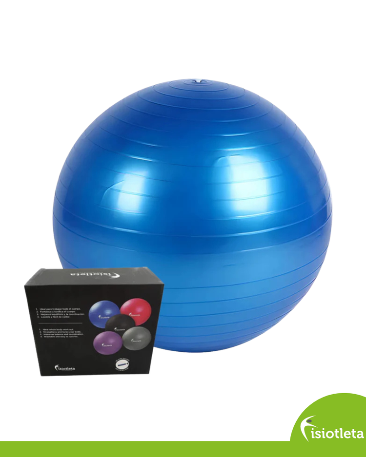 Kit de Propiocepción Fisiotleta Disco de Balance + Pelota 75 cm + Medio Cilindro tipo tronco de propiocepción