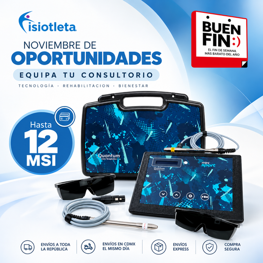 Láser Terapéutico Quantum MINI DualBand Rojo e infrarrojo Fisioterapia, Odontología y Veterinaria