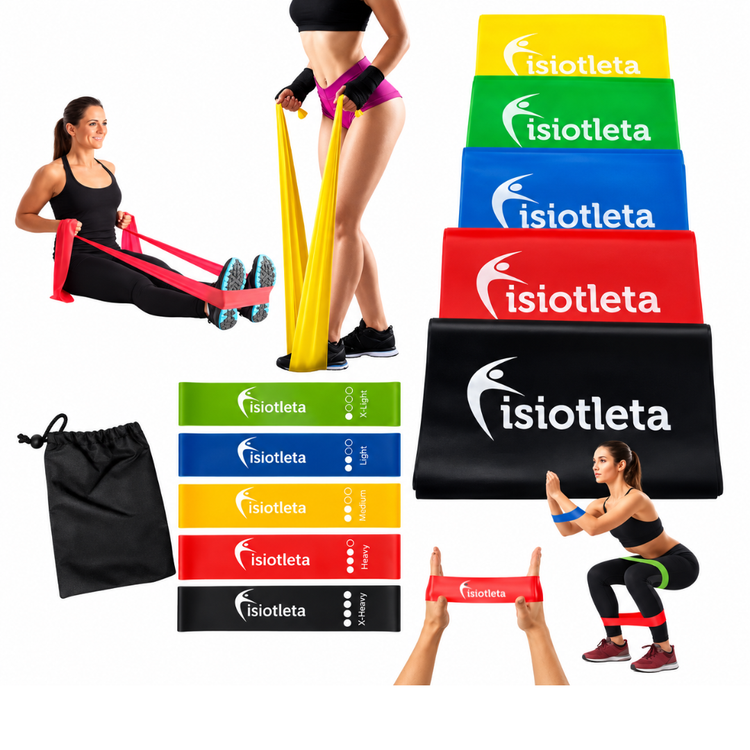 Kit 10 Bandas de Resistencia Abiertas y Cerradas + Bolsa Transportadora Gratis