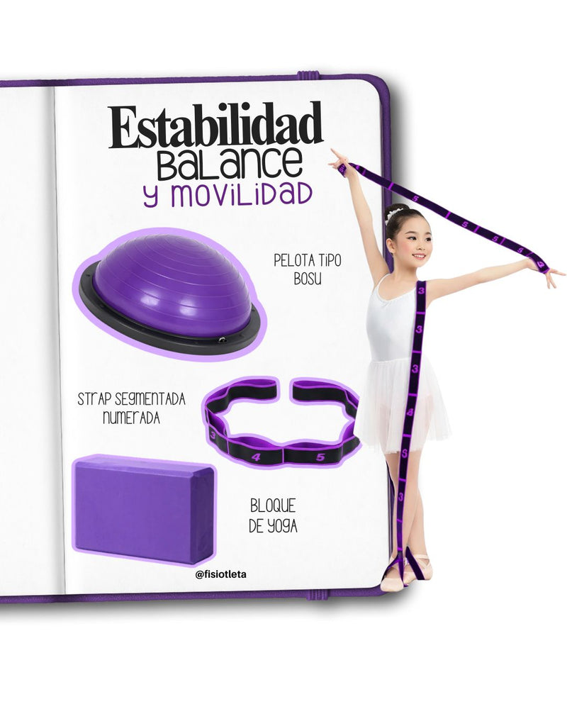 Kit de estabilidad y balance pelota Tipo BOSU, bloque, trap