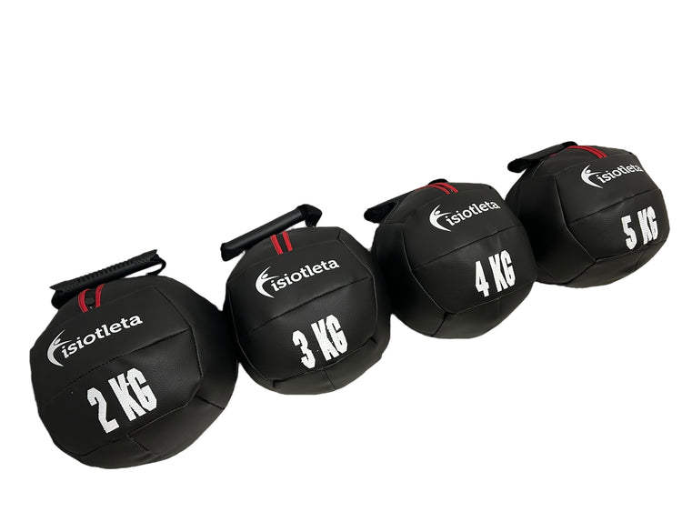 Set de Pelotas Medicinales 2kg 3kg 4kg y 5kg FitBall de Peso Fitbell